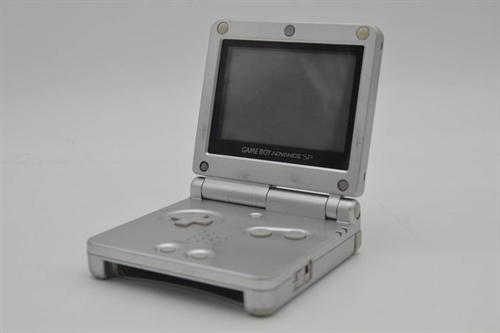 Gameboy Advance SP - Model AGS-001 - Platinum Silver - Konsol - SNR XEH13049921 (B Grade) (Genbrug)